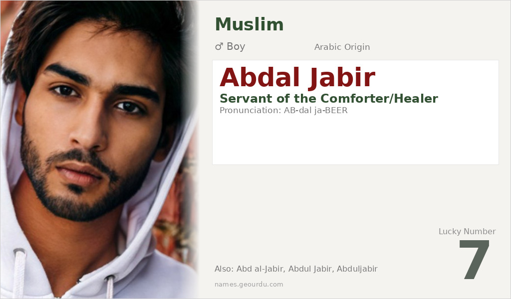 Abdal Jabir Name Meaning and Details