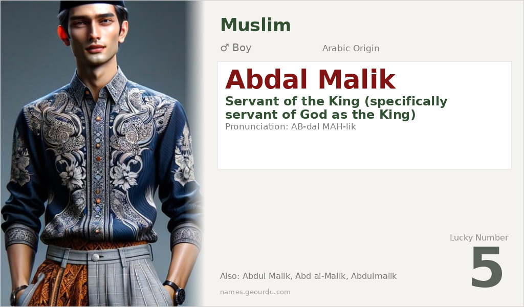 Abdal Malik Name Meaning and Details