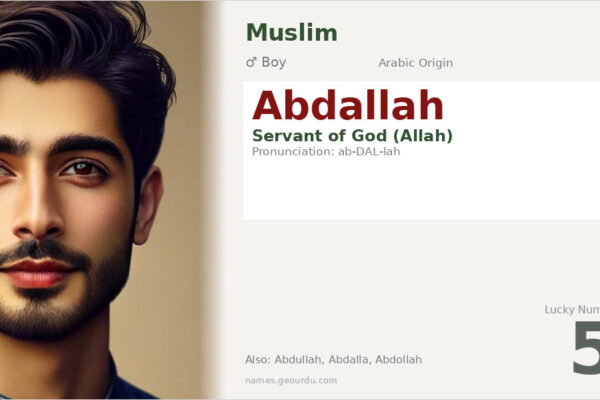 Abdallah Name Meaning — Arabic Origin, Boy Name & Islamic Significance (2025)