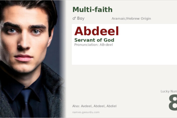 Abdeel Name Meaning — Origin, Biblical Roots & Details (2025)