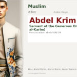 Abdel Krim Name Meaning and Details