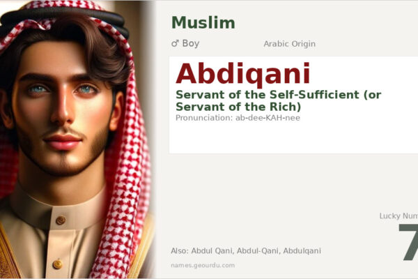 Abdiqani Name Meaning — Arabic Origin, Boy Name & Islamic Significance (2025)