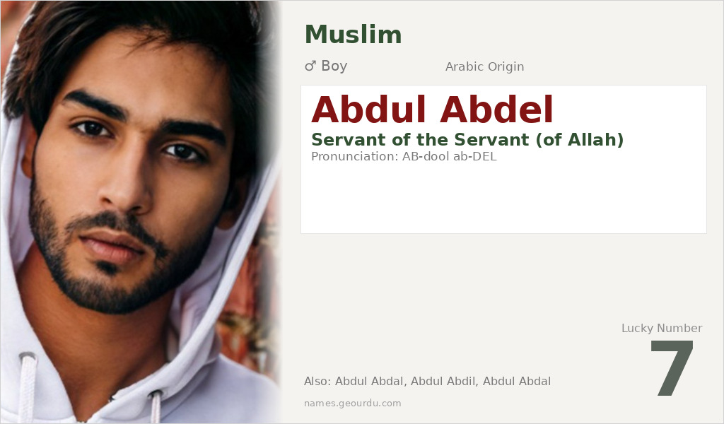 Abdul Abdel Name Meaning and Details
