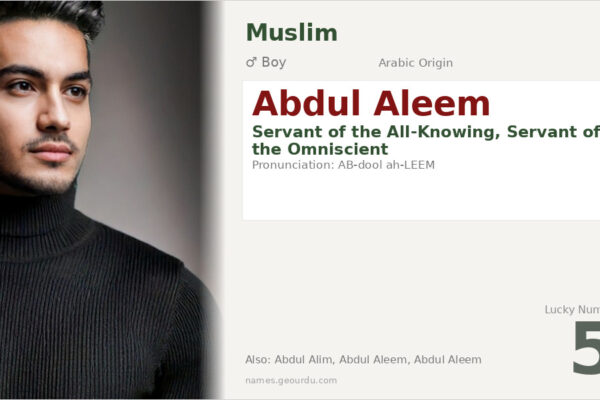 Abdul Aleem Name Meaning — Arabic Origin, Boy Name & Islamic Significance (2025)