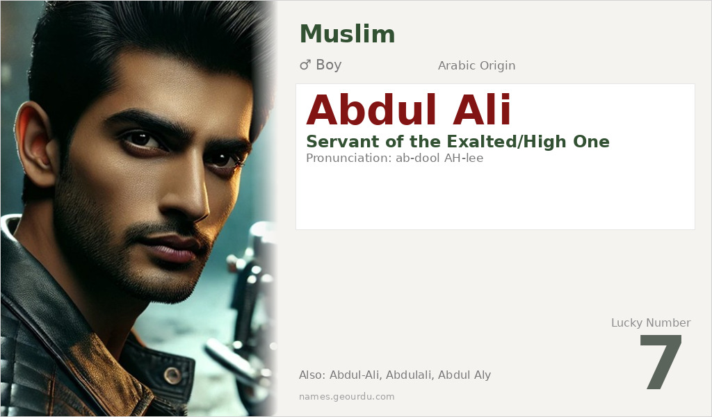 Abdul Ali Name Meaning and Details