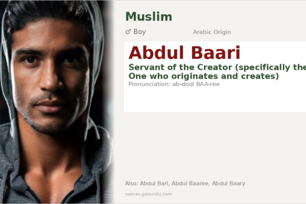 Abdul Baari Meaning — Arabic Origin, Boy Name & Islamic Significance (2025)
