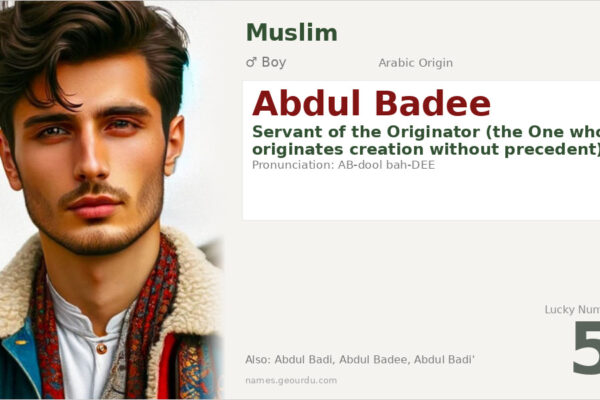 Abdul Badee Meaning — Arabic Origin, Boy Name & Islamic Significance (2025)