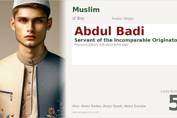 Abdul Badi Meaning — Arabic Origin, Boy Name & Details (2025)