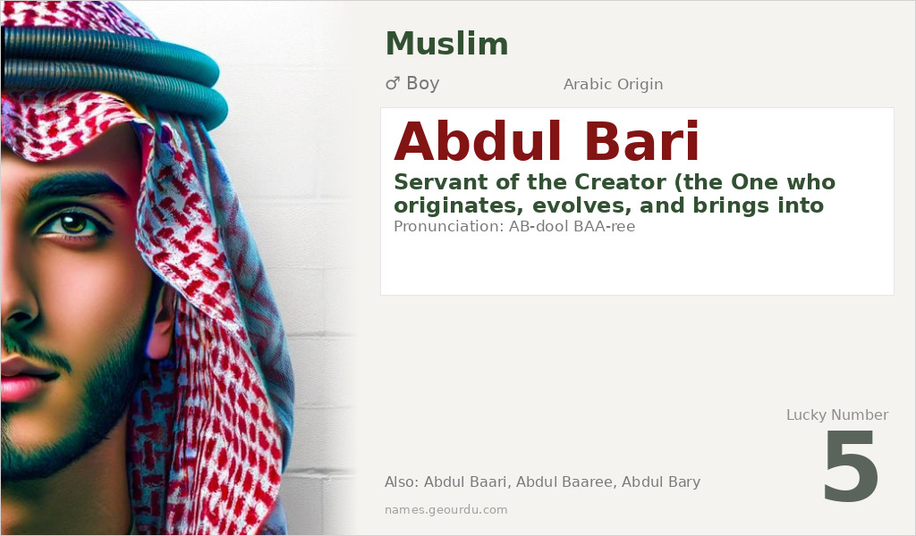 Abdul Bari Name Meaning and Details