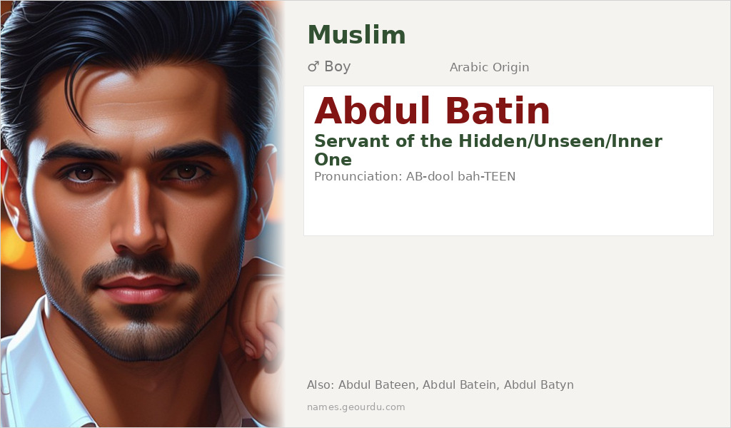 Abdul Batin Name Meaning and Details