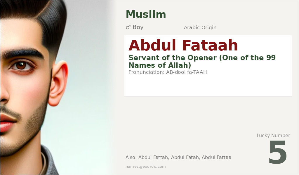 Abdul Fataah Name Meaning and Details