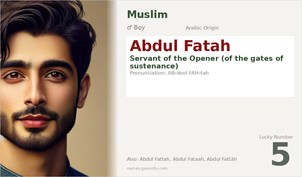 Abdul Fatah Name Meaning and Details