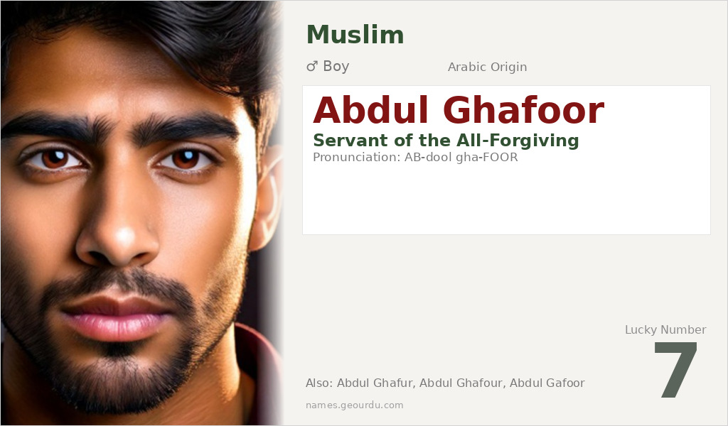 Abdul Ghafoor Name Meaning and Details