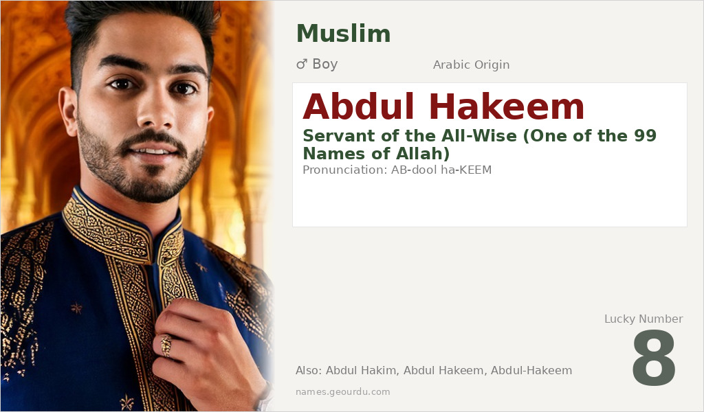 Abdul Hakeem Name Meaning and Details