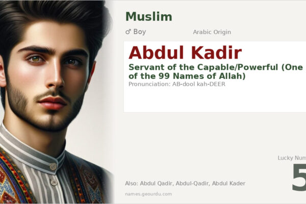 Abdul Kadir Name Meaning — Arabic Origin, Boy Name & Islamic Significance (2025)