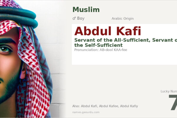 Abdul Kafi Meaning — Arabic Origin, Boy Name & Islamic Significance (2025)
