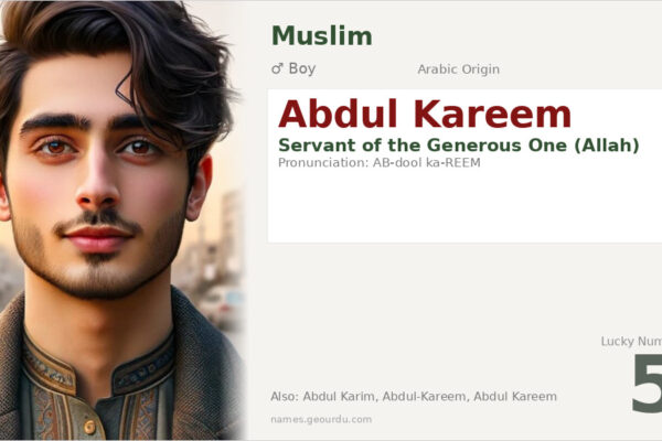 Abdul Kareem Name Meaning — Arabic Origin, Boy Name & Islamic Significance (2025)