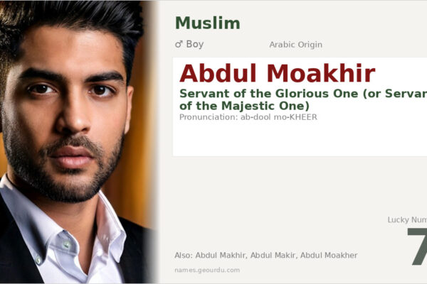 Abdul Moakhir Name Meaning — Arabic Origin, Boy Muslim Name & Details
