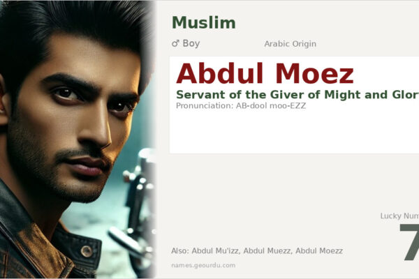 Abdul Moez Name Meaning — Arabic Origin, Boy Name & Islamic Details (2025)