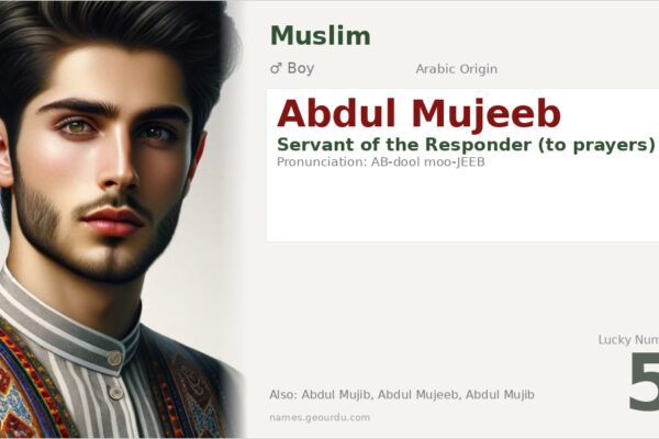 Abdul Mujeeb Meaning — Origin, Gender & Details (2025)
