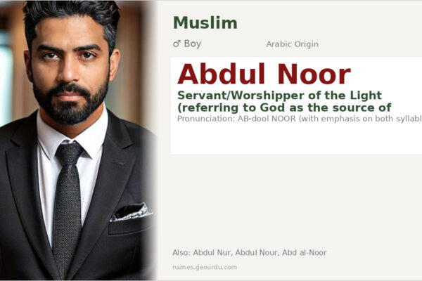Abdul Noor Meaning — Arabic Origin, Boy Name & Islamic Significance (2025)