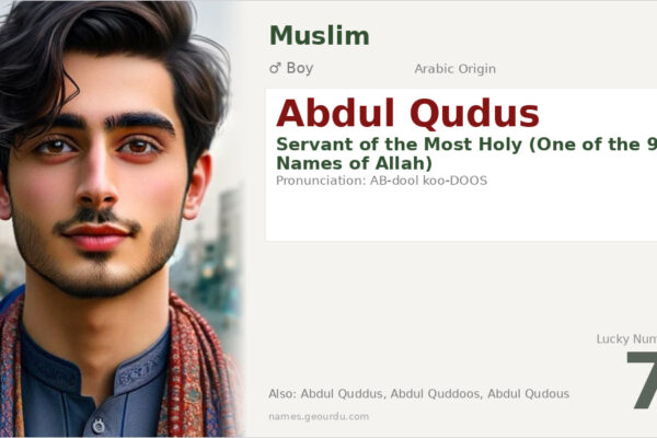 Abdul Qudus Meaning — Arabic Origin, Boy Name & Details (2025)