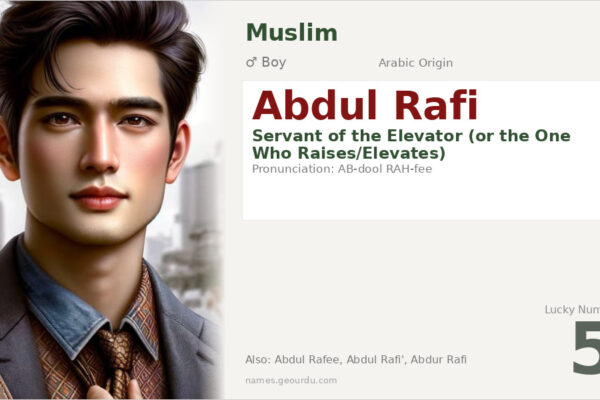 Abdul Rafi Name Meaning — Arabic Origin, Boy Name & Islamic Significance (2025)