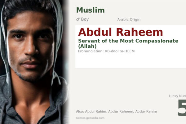 Abdul Raheem Name Meaning — Arabic Origin, Boy Name & Islamic Significance (2025)