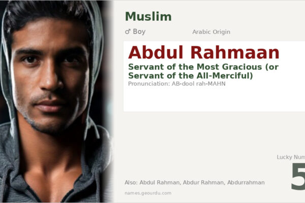 Abdul Rahmaan Meaning — Arabic Origin, Boy Name & Islamic Significance (2025)
