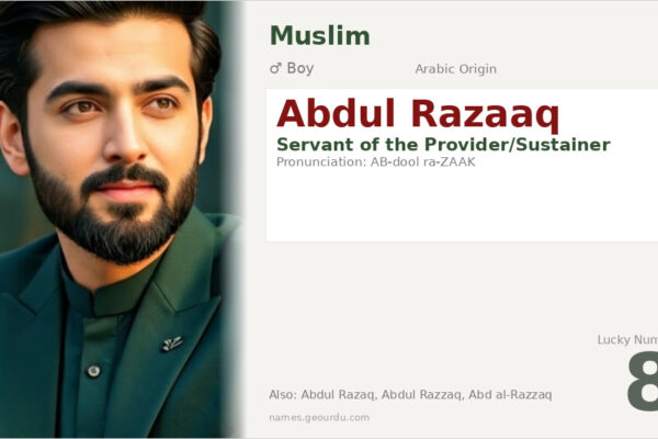 Abdul Razaaq Meaning — Arabic Origin, Boy Name & Islamic Significance (2025)