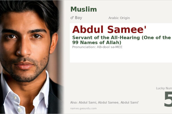 Abdul Samee’ Meaning — Arabic Origin, Boy Name & Islamic Significance (2025)