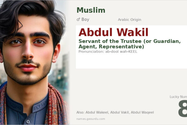 Abdul Wakil Meaning — Origin, Gender & Details (2025)