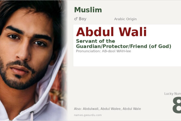 Abdul Wali Name Meaning — Arabic Origin, Boy Name & Islamic Significance (2025)