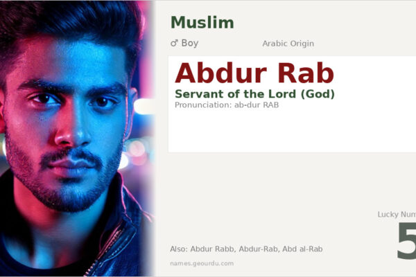 Abdur Rab Meaning — Arabic Origin, Boy Name & Islamic Significance (2025)