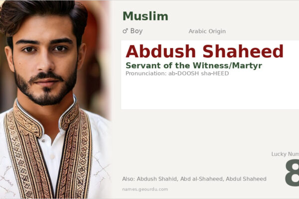 Abdush Shaheed Meaning — Arabic Origin, Boy Name & Details (2025)