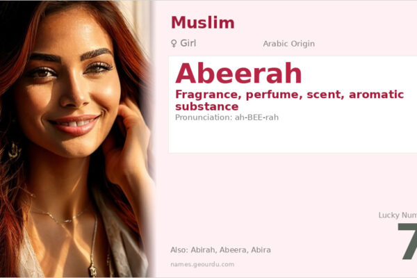 Abeerah Name Meaning — Arabic Origin, Girl & Details (2025)
