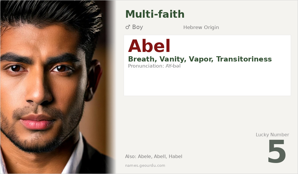 Abel Name Meaning and Details