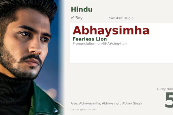 Abhaysimha Meaning — Sanskrit Origin, Boy Name & Details (2025)