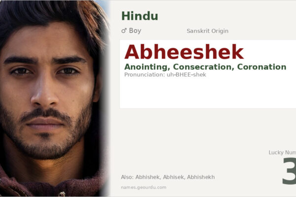 Abheeshek Name Meaning — Sanskrit Origin, Hindu Boy Name & Details (2025)