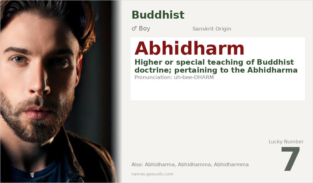 Abhidharm Name Meaning and Details