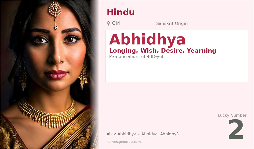 Abhidhya Name Meaning and Details