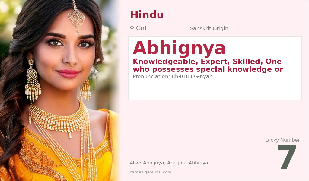 Abhignya Name Meaning and Details