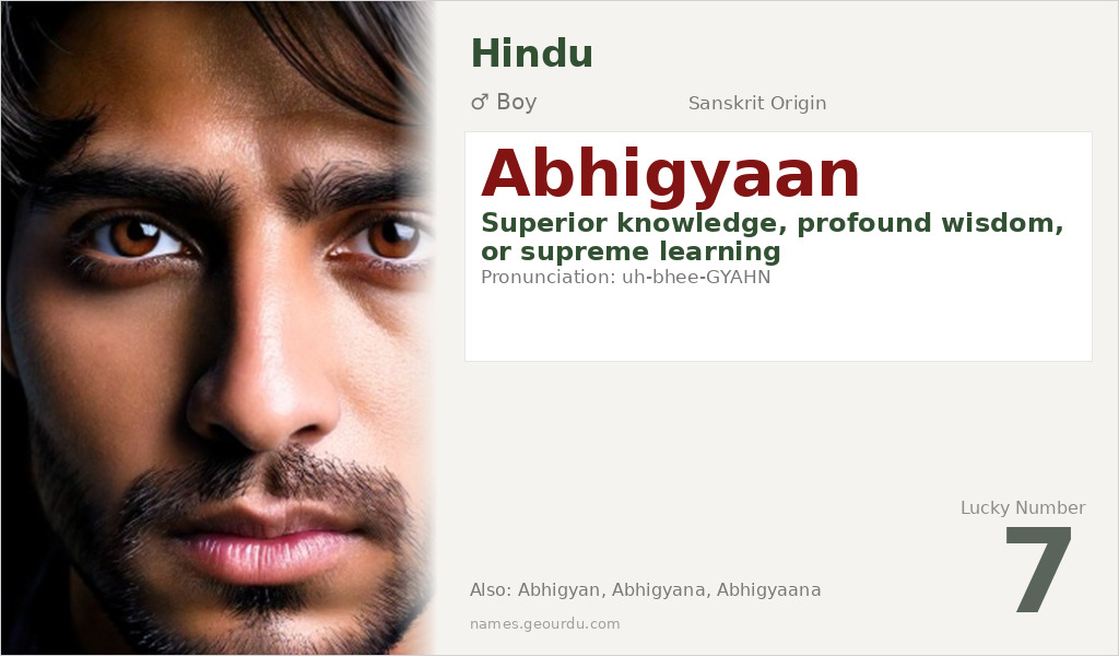 Abhigyaan Name Meaning and Details