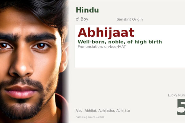 Abhijaat Name Meaning — Sanskrit Origin, Boy Name & Details (2025)