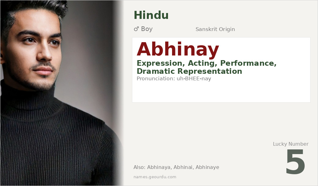 Abhinay Name Meaning and Details