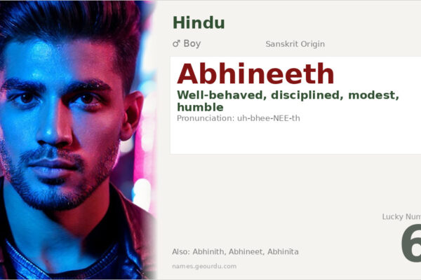 Abhineeth Name Meaning — Sanskrit Origin, Boy Name & Details (2025)