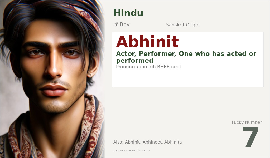 Abhinit Name Meaning and Details