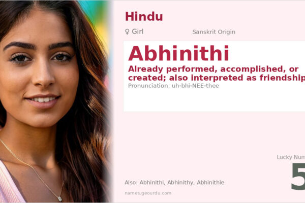 Abhinithi Name Meaning — Sanskrit Origin, Girl Name & Details (2025)
