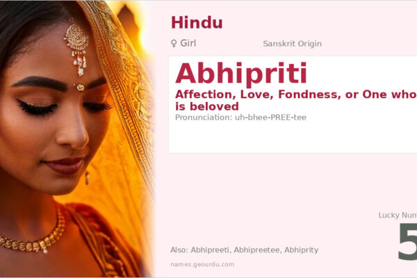 Abhipriti Name Meaning — Sanskrit Origin, Girl Name & Details (2025)