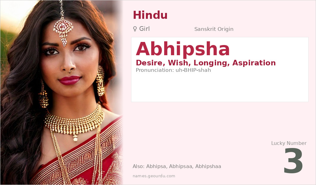 Abhipsha Name Meaning and Details